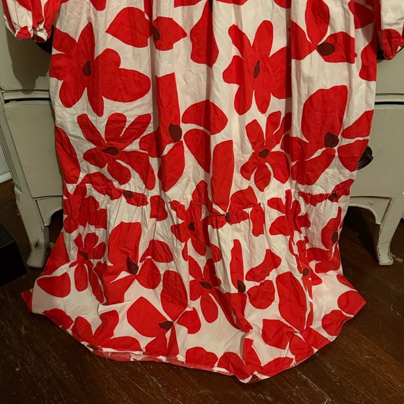 Maeve Bettina Tiered Floral Shirt Dress L - Picture 6 of 9